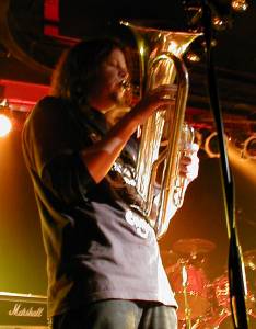 Kitshickers showing that tubas are essential for any serious punk band