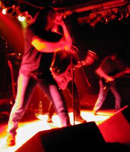 Dreaming In Red enjoying the right colour of lightshow