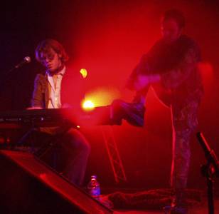 Mr Lonely ignoring Hawksley's disrespect for his keyboard