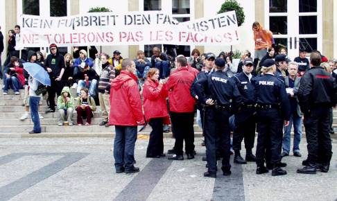 Fighting fascism apparently still can get you in trouble with the law...