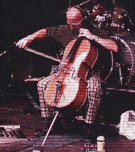 21st Century analogue man: Andr� Mergenthaler with his cello and loops