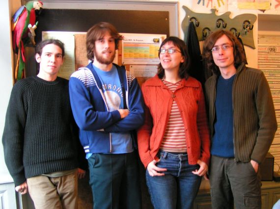 John McAsskill group photo: Steve, Yves, Natalie and Michel